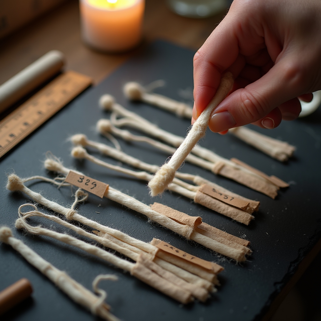 Подбор фитилей разного диаметра для свечей